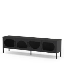ZIO Meuble TV 4 portes en métal L180cm