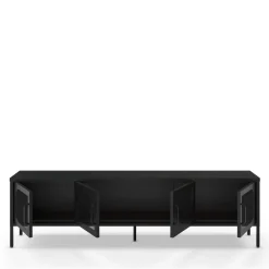 ZIO Meuble TV 4 portes en métal L180cm