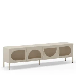 ZIO Meuble TV 4 portes en métal L180cm