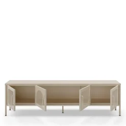 ZIO Meuble TV 4 portes en métal L180cm