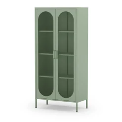 ZIO Vaisselier 2 portes en métal H170cm