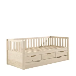 ZIP Lit enfant banquette 4 tiroirs en bois 90x200 cm