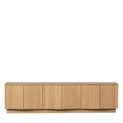 ZUMA Meuble TV 6 portes en bois L200cm
