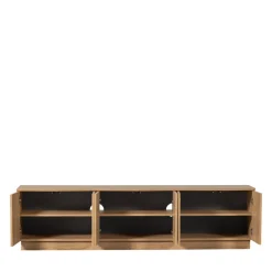 ZUMA Meuble TV 6 portes en bois L200cm