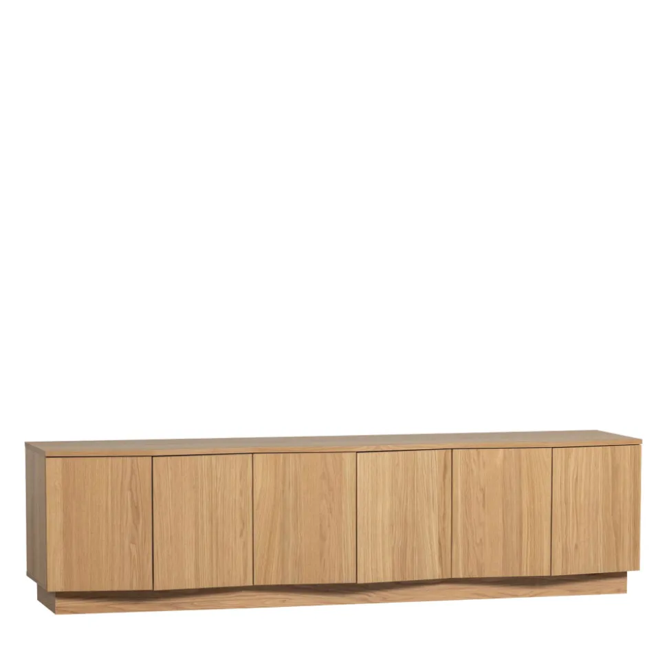 ZUMA Meuble TV 6 portes en bois L200cm