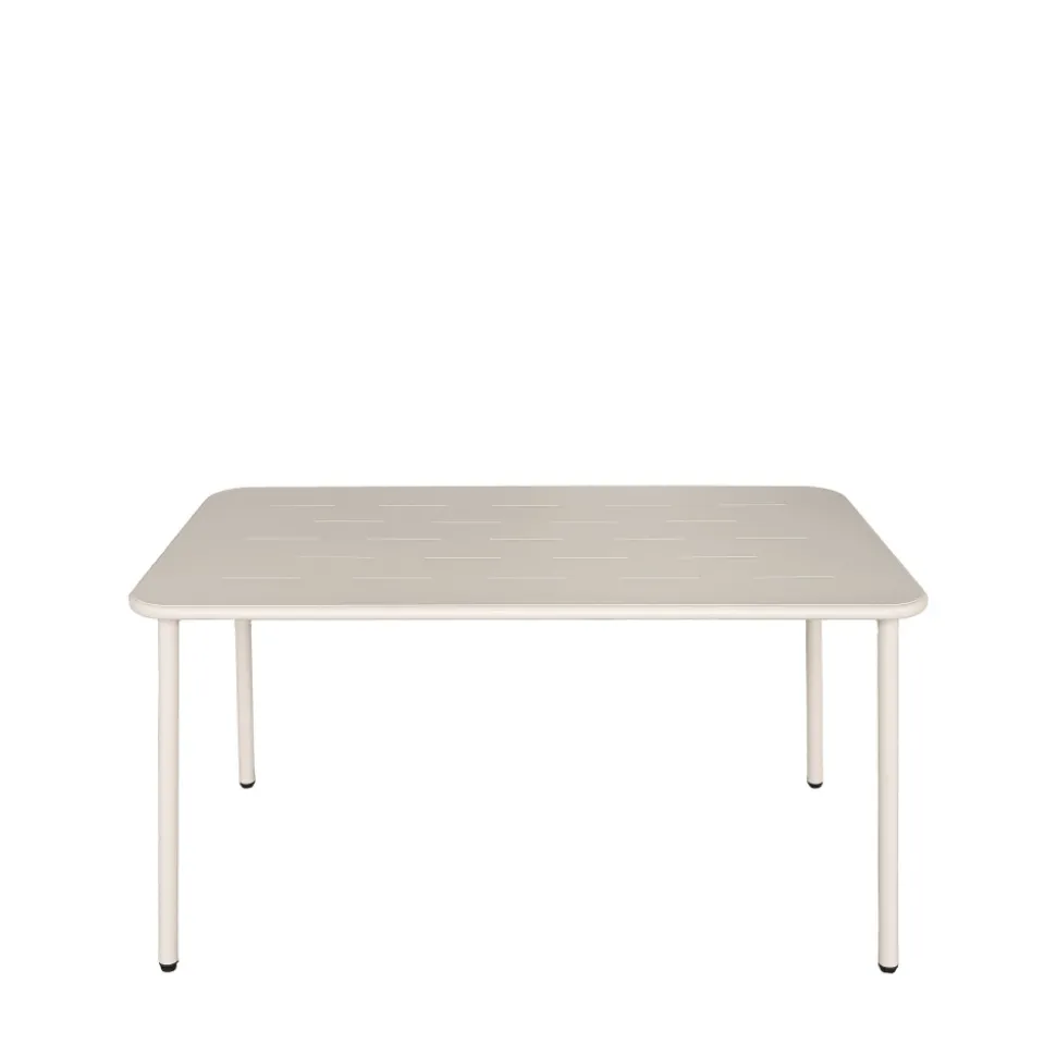 ZYRA Table à manger de jardin 4 personnes en métal