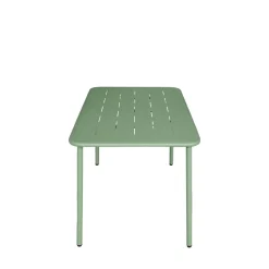 ZYRA Table à manger de jardin 4 personnes en métal