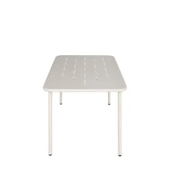 ZYRA Table à manger de jardin 4 personnes en métal
