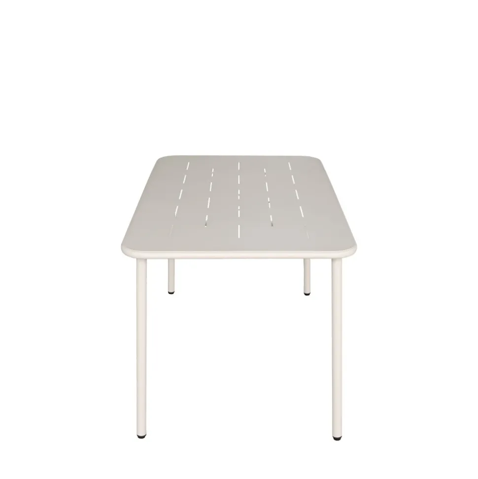 ZYRA Table à manger de jardin 4 personnes en métal