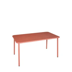 ZYRA Table à manger de jardin 4 personnes en métal